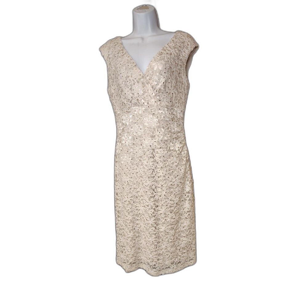 Established 1962 Sequin Lace Halter Dress – Size 8